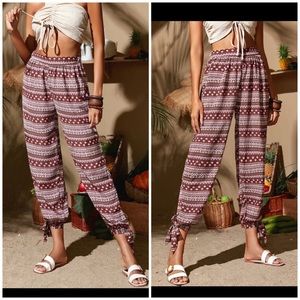 BOHO Knot Hem Pants